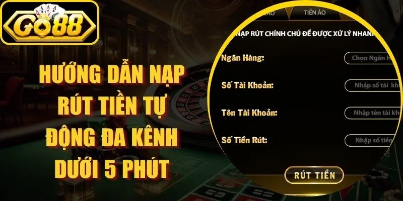 Hướng dẫn nạp rút tiền
