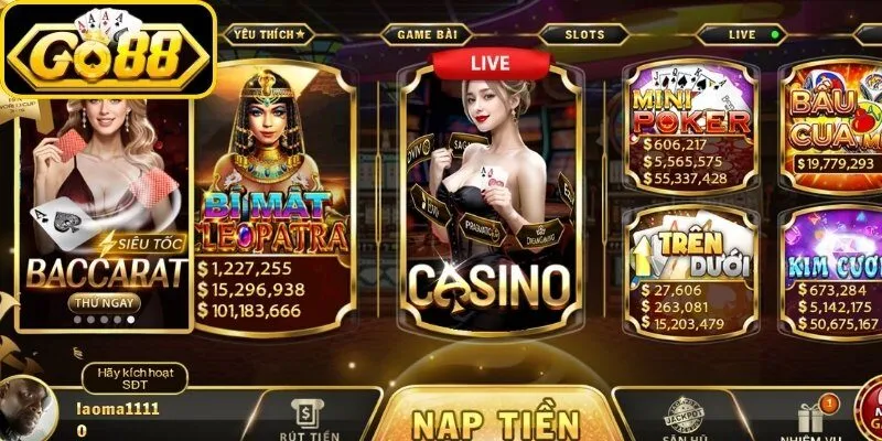 Live Casino & Bắn Cá Go88 - Sòng Bài Trực Tuyến Đẳng Cấp Và Sảnh Săn Hũ Rồng Đại Dương 1 go88 Sơ lược về sảnh Live Casino & Bắn Cá Go88